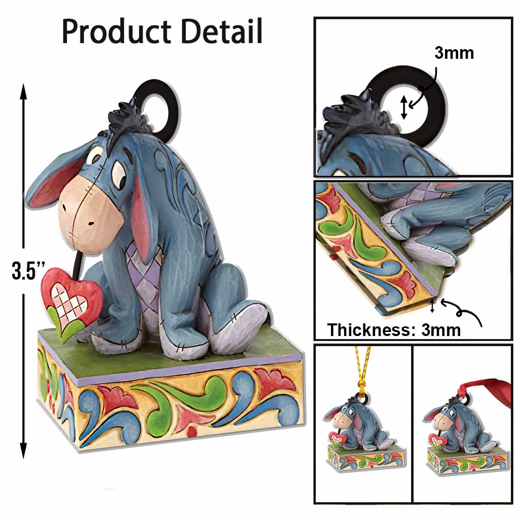 Butterfly - Christmas Mouse Ornament (Printed On Both Sides)