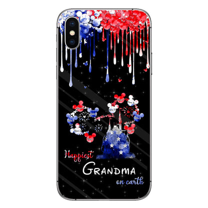 Happiest Grandma On Earth - Personalized Independence Day Phone Case