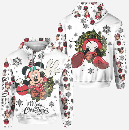 Merry Christmas - Personalized Christmas Mouse Hoodie and Leggings