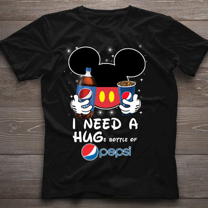 I Need A Hug Funny Blue Soft Drink T-shirt and Hoodie