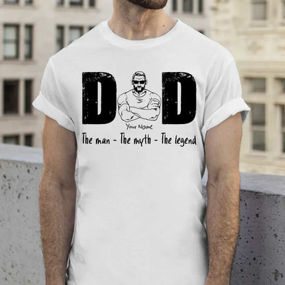 The Man The Myth The Legend - Personalized Father T-shirt and Hoodie