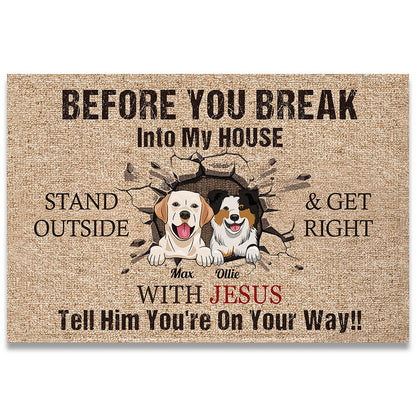 One Your Way - Personalized Dog Doormat