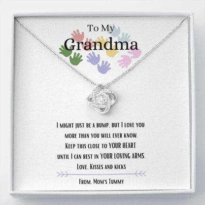 To My Grandma I Love You New Grandma Gift Gifts For Expectant Grandmother - Grandma Love Knot Necklace 0921
