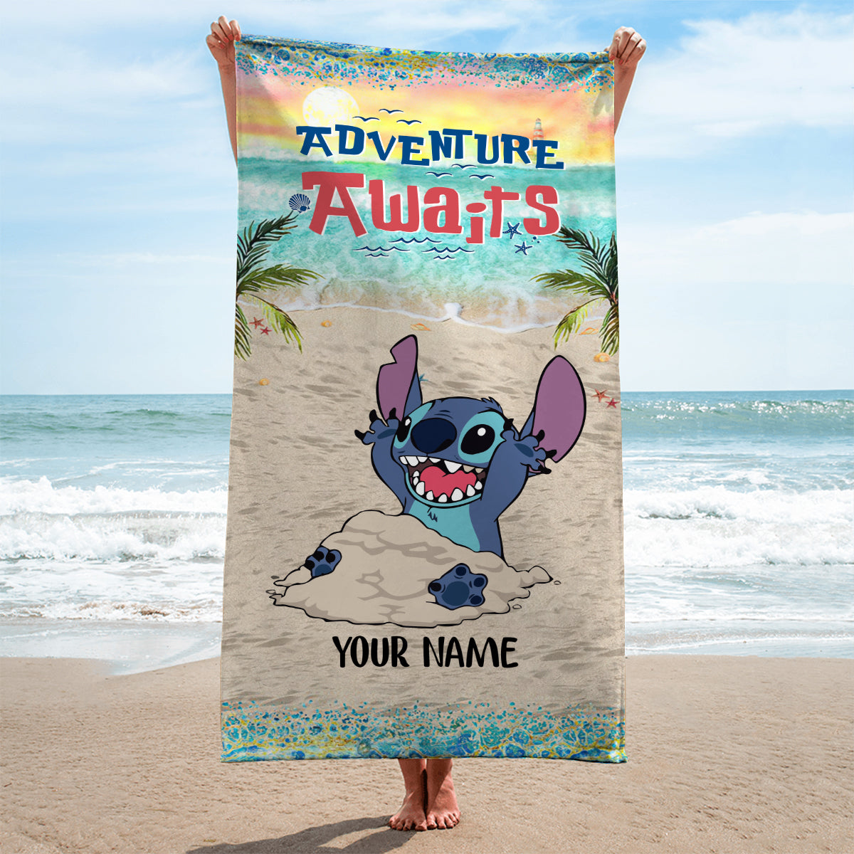 Summer Is Calling - Personalized Ohana Beach Towel