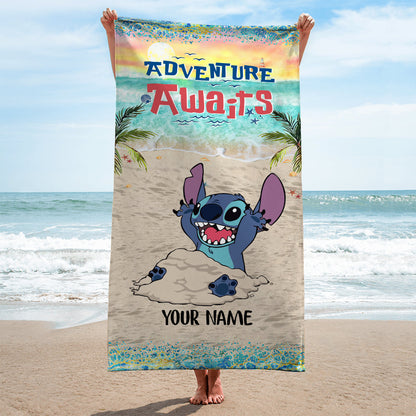 Summer Is Calling - Personalized Ohana Beach Towel