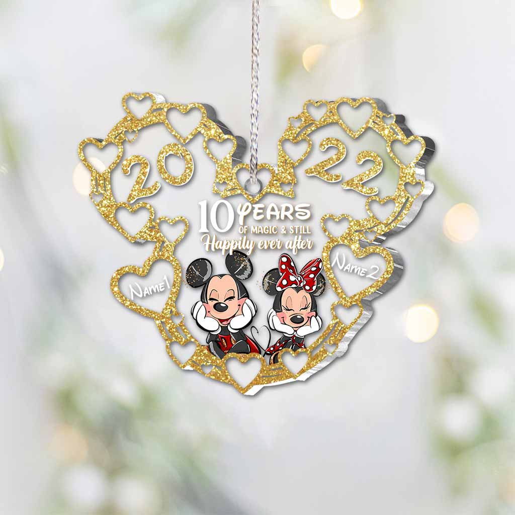 Still Happily Ever After - Personalized Christmas Mouse Transparent Ornament