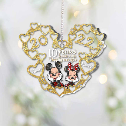 Still Happily Ever After - Personalized Christmas Mouse Transparent Ornament