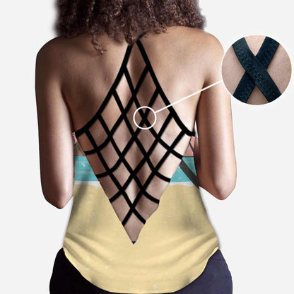 Salty Lil' Beaches - Personalized Bestie Cross Tank Top