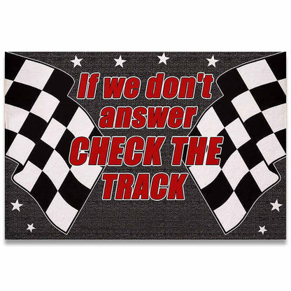 Check The Track - Racing Personalized Doormat 062021