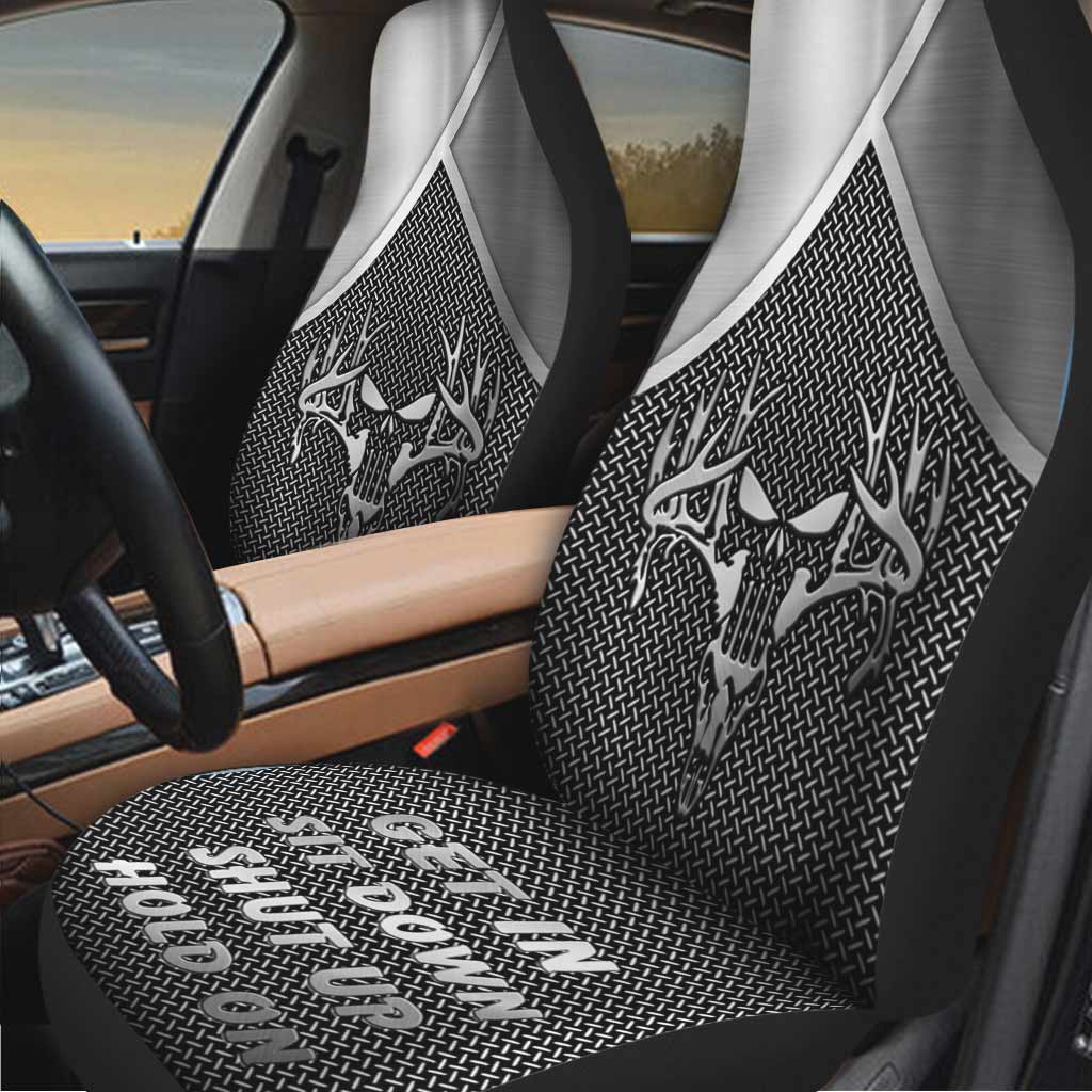 Love Hunting - Seat Covers With Metal Pattern Print