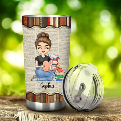 Just A Girl Who Loves Books - Personalized Book Tumbler