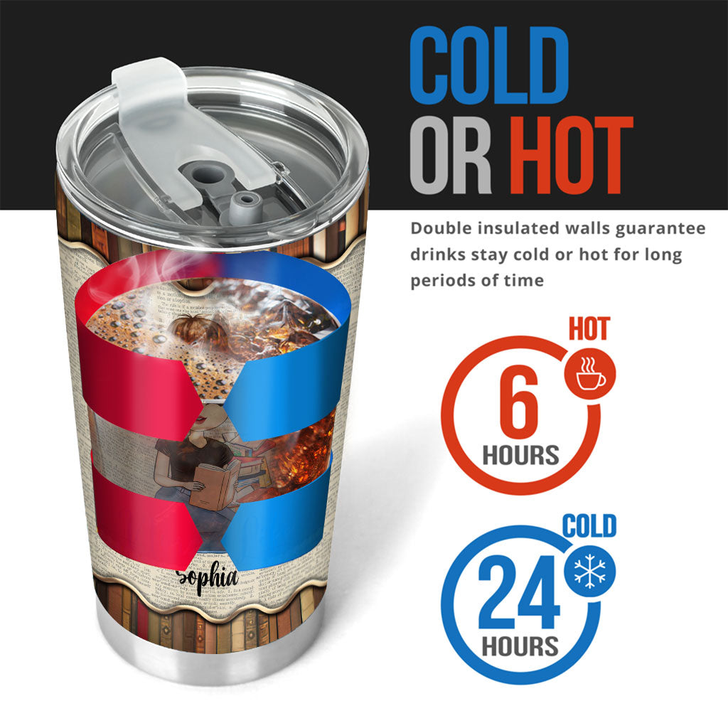 Just A Girl Who Loves Books - Personalized Book Tumbler