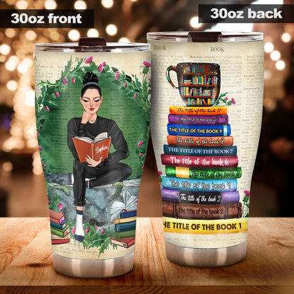 Just A Girl Who Loves Books - Personalized Book Tumbler