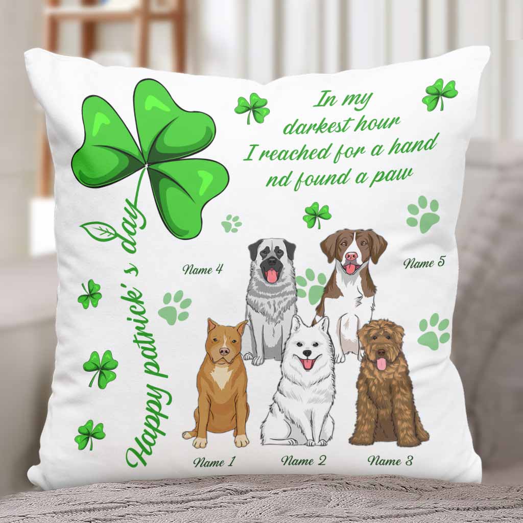 Irish Dog Is My Lucky Charm - Personalized Patrick's Day Throw Pillow
