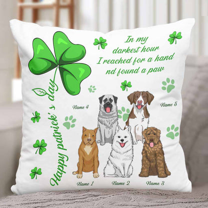 Irish Dog Is My Lucky Charm - Personalized Patrick's Day Throw Pillow