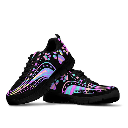 Hologram Paws Pattern Dog Sneakers 0622