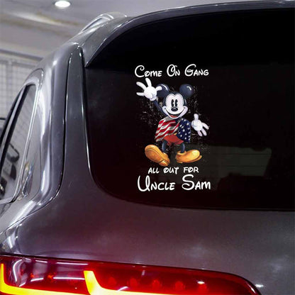 Come On Gang - Independence Day Mouse Decal Full