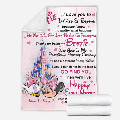 To My Bestie - Personalized Bestie Blanket