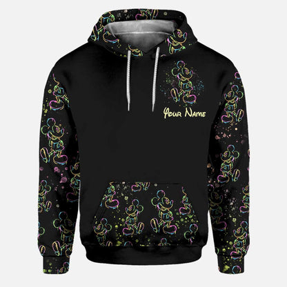 Colorful Mouse - Personalized Mouse Hoodie and Leggings