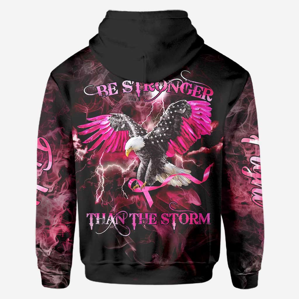 Eagle Strong Breast Cancer Smoke Breast Cancer Awareness All Over T-shirt and Hoodie