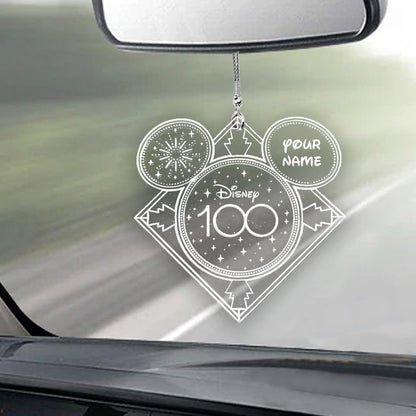 100 Years Of Wonder - Personalized Mouse Transparent Car Ornament