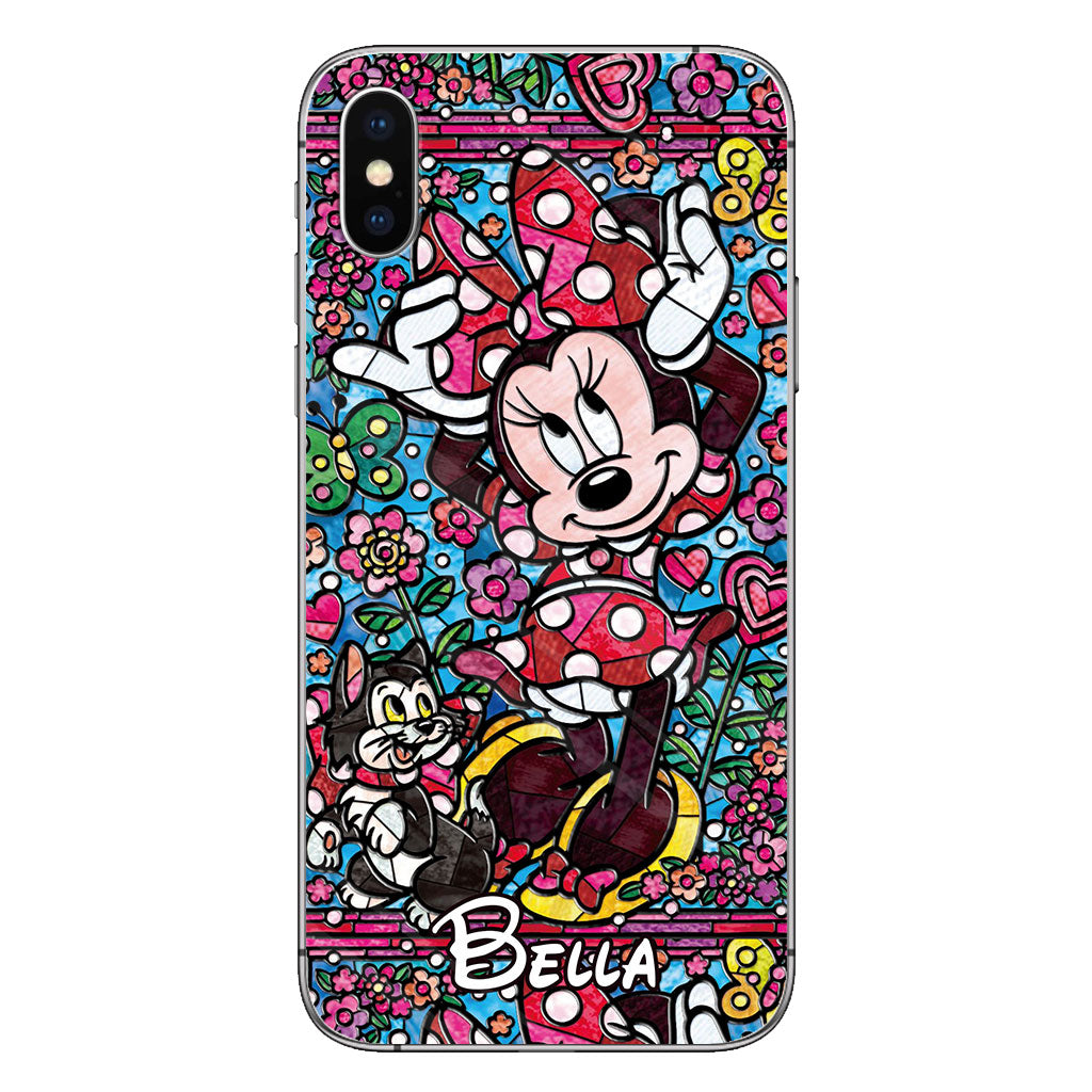 Stained Glass Mouse - Personalized Mouse Phone case