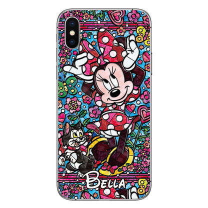 Stained Glass Mouse - Personalized Mouse Phone case