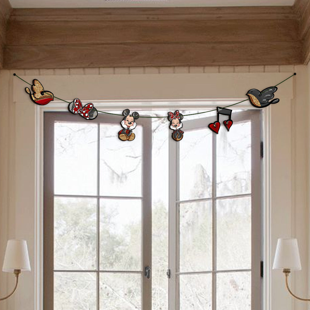 Mouse Ears Couple - Couple Mouse 6 Pieces Garland
