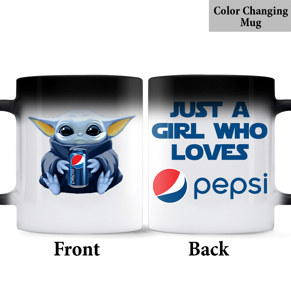 Just A Girl Who Loves Soft Drink Blue Soft Drink Mug