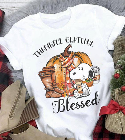 Thankful Grateful Blessed T-shirt and Hoodie 0823