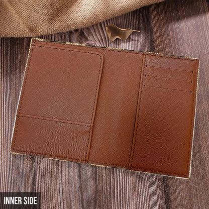 World Traveler - Personalized Mouse Leather Luggage Tag & Passport Holder