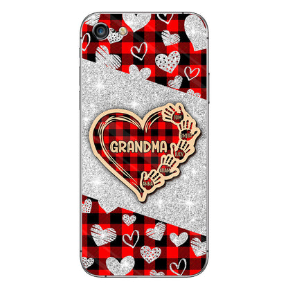 Valentine Heart Grandma - Personalized Grandma Phone Case