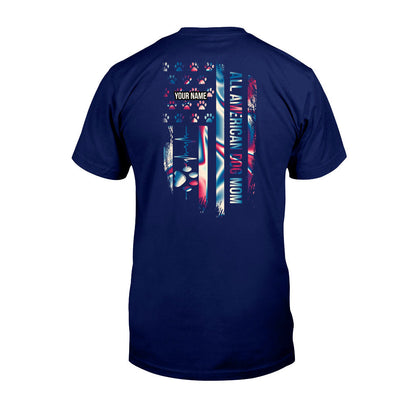 Proud Dog Mom - Personalized Independence Day T-shirt and Hoodie