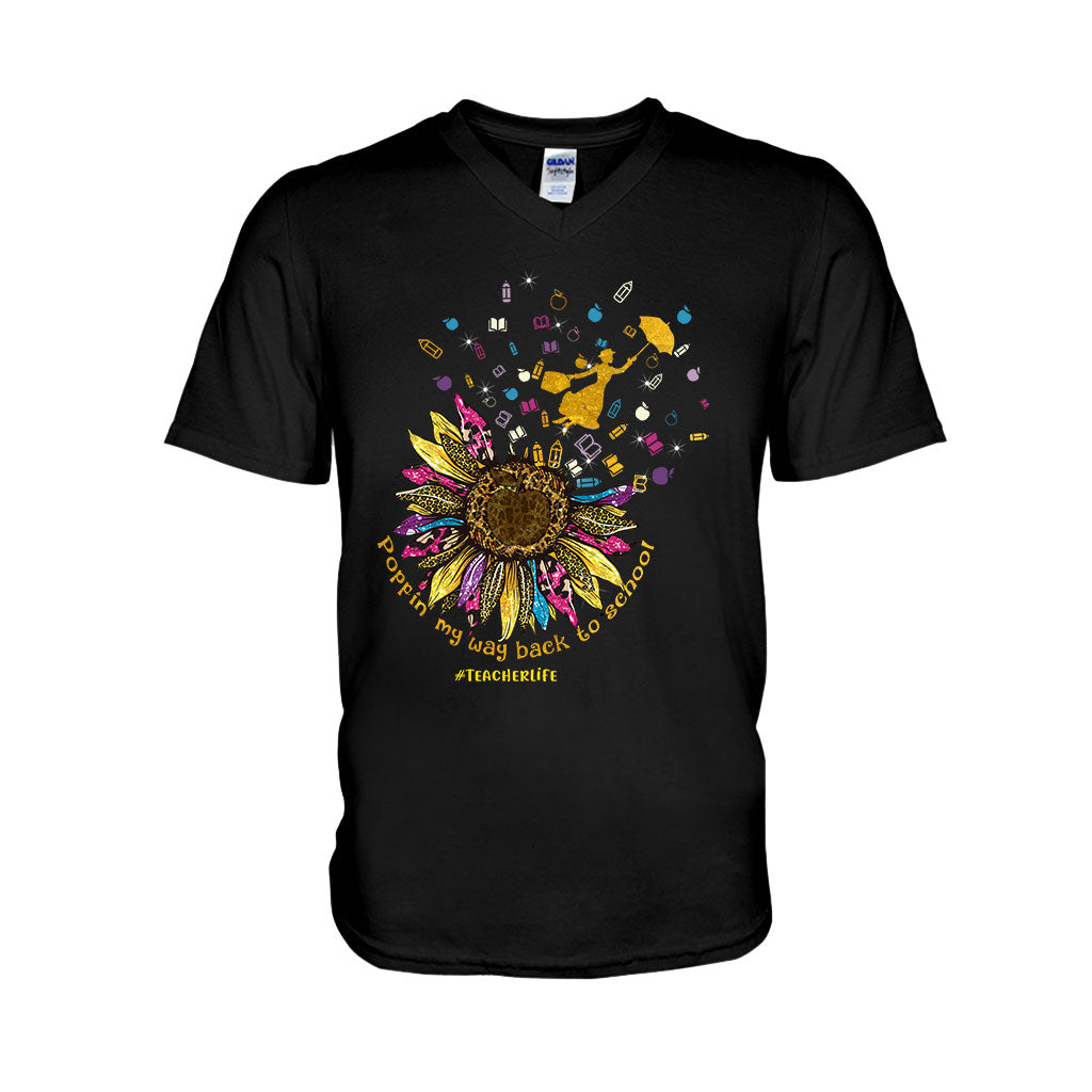 Poppin My Way Back To School - Personalized Teacher T-shirt and Hoodie