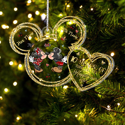 Still Happily Ever After - Personalized Christmas Mouse Transparent Ornament