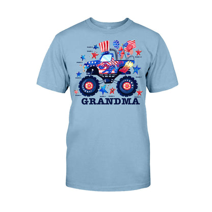 Grandma - Personalized Independence Day T-shirt and Hoodie