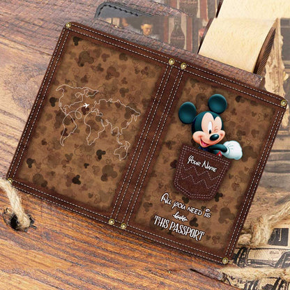 All You Need Is This Passport - Personalized Mouse Passport Holder
