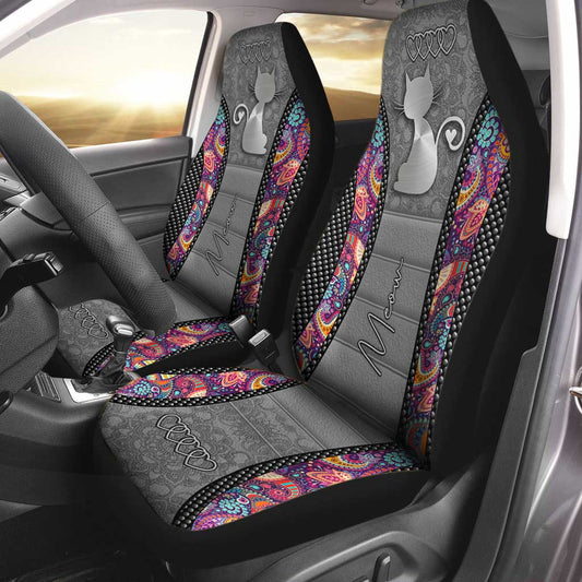 Cute Cat Meow Cat Seat Covers 0622