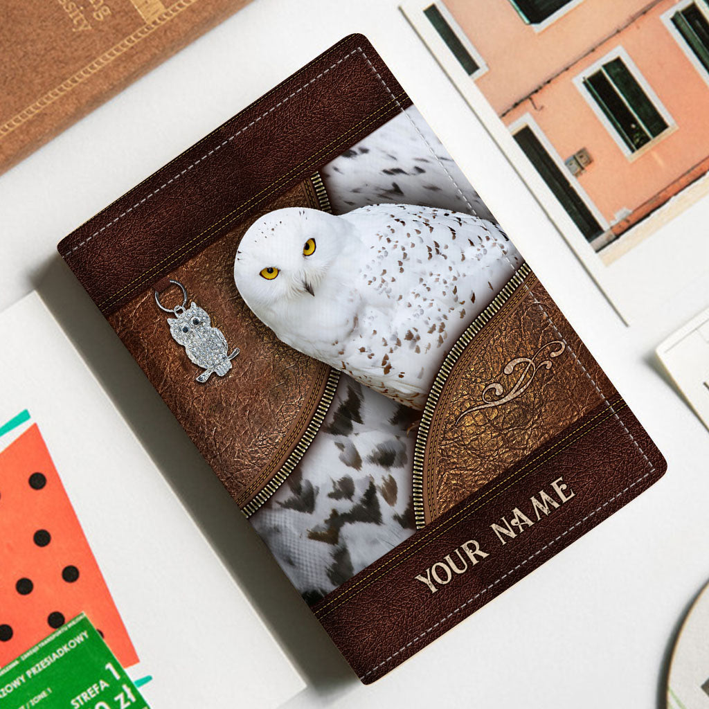 Snowy Owl - Personalized Owl Passport Holder