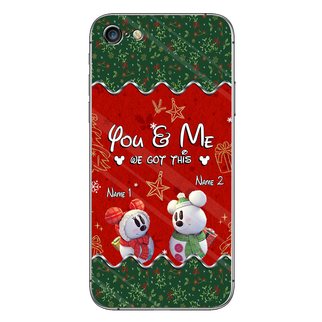 You & Me - Personalized Christmas Mouse Phone Case
