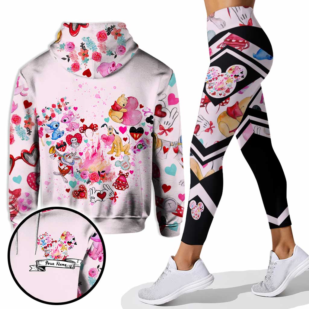Love Mouse Ears - Personalized Hoodie And Leggings