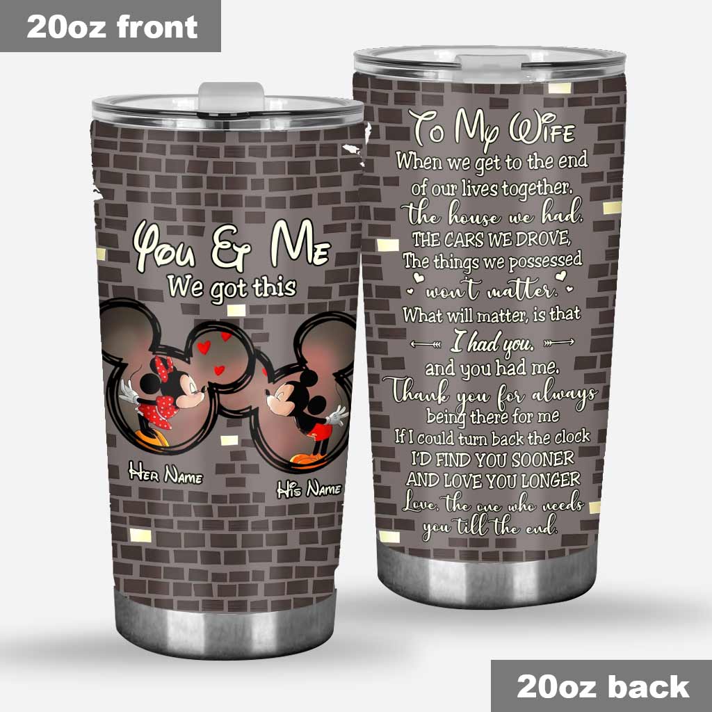 To My Wife - Personalized Mouse Tumbler