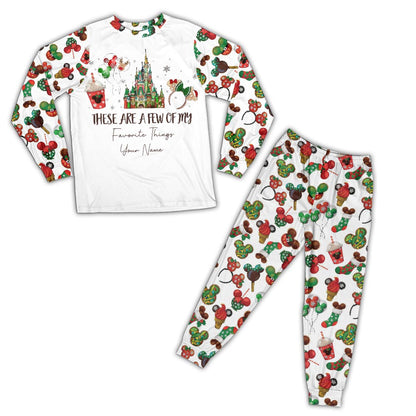 These Are A Few Of My Favorite Things - Personalized Christmas Mouse Pajamas Set