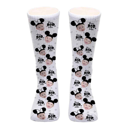 Best Dad Ever - Personalized Mouse Socks