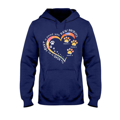Paw Print - Personalized Dog T-shirt and Hoodie 1121