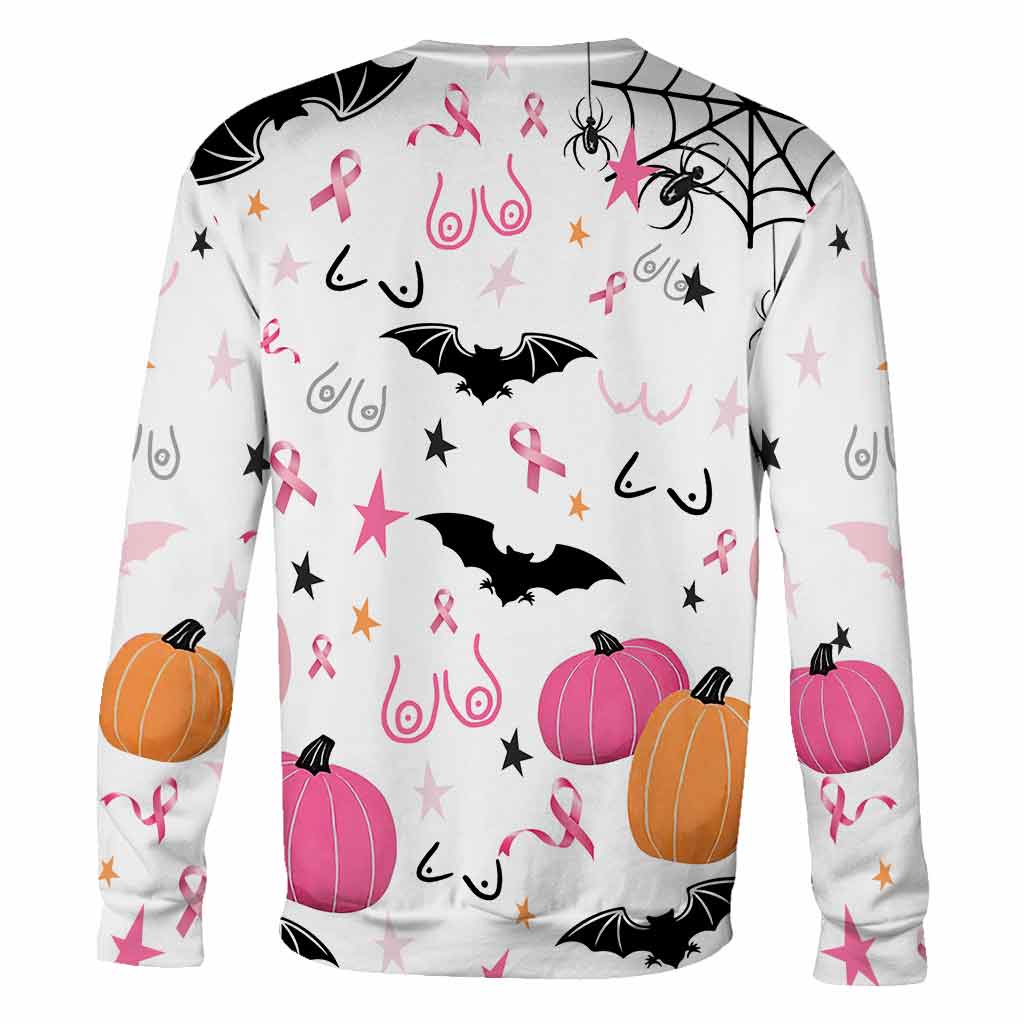 Abracadabra Save The Tatas - Halloween Breast Cancer Awareness All Over T-shirt and Hoodie