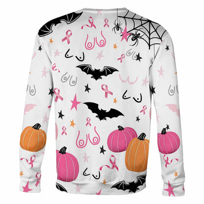 Abracadabra Save The Tatas - Halloween Breast Cancer Awareness All Over T-shirt and Hoodie