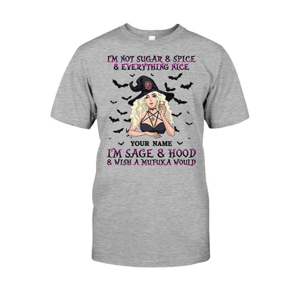 I'm Not Sugar And Spice And Everything Nice - Personalized Witch T-shirt and Hoodie