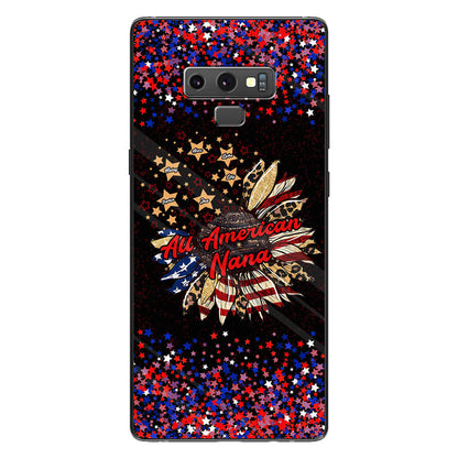 Nana's Flower - Personalized Independence Day Grandma Phone Case