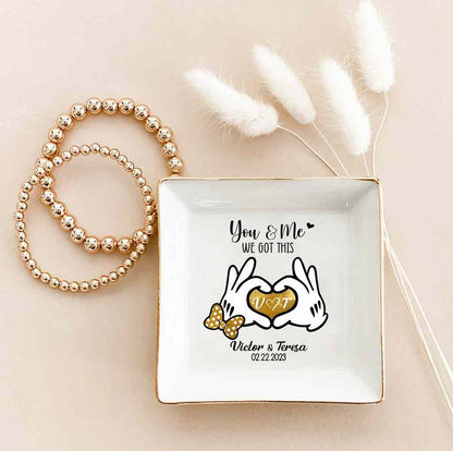 I'm Yours - Personalized Couple Mouse Jewelry Dish